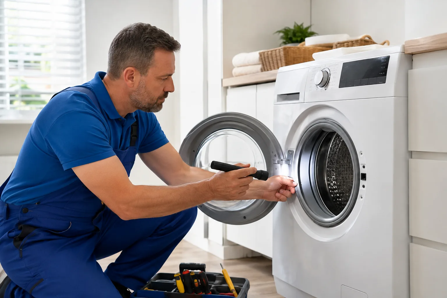 صيانة الغسالات الأوتوماتيك ذات التحميل الأمامي في أبوظبي